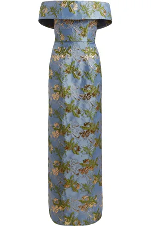 Markarian Clover brocade-effect silk dress
