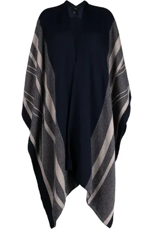 Voz Striped alpaca duster