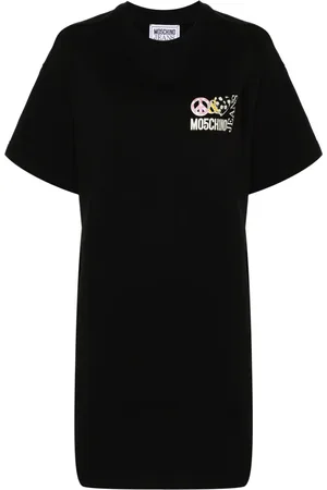 Moschino Logo-print cotton T-shirt dress