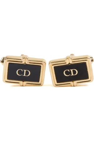 Dior 1990s CD-logo cufflinks