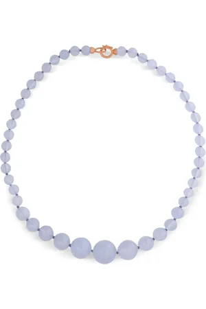 Irene Neuwirth 18kt rose gold Graduated Gumball chalcedony necklace
