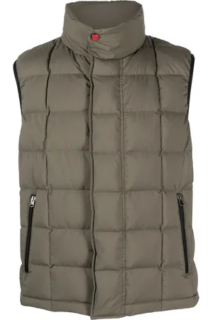 Kiton Zip-up quilted down gilet
