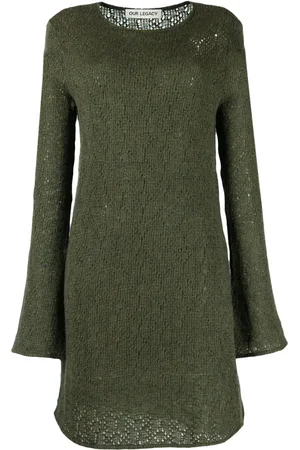OUR LEGACY Two Face crochet-knit minidress