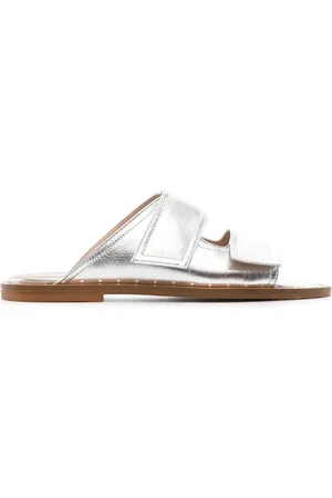 Scarosso Karen metallic slide sandals