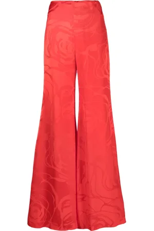 Silvia Tcherassi Grotte floral-jacquard trousers