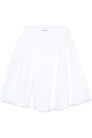 Miu Miu Poplin midi skirt