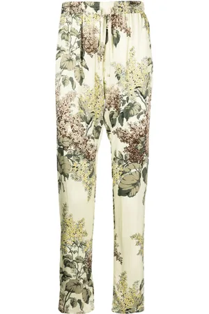 MOUTY Floral-print drawstring track pants