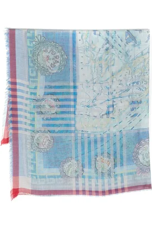 Faliero Sarti Abstract-pattern print modal-blend scarf