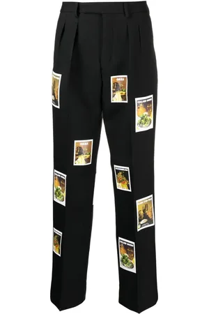 DENIM TEARS Wool polaroid print trousers