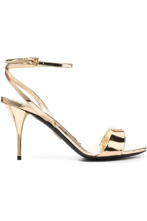 Prada Logo plaque sandals