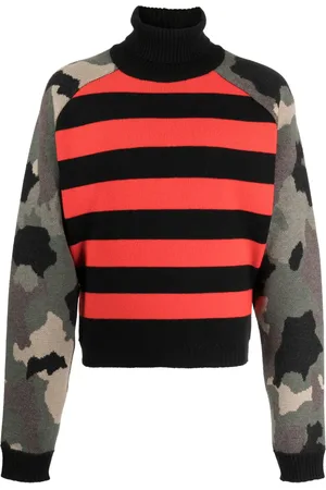 JORDAN LUCA Vesper mix-pattern wool jumper