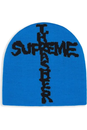 Supreme X Thrasher logo-intarsia " " beanie