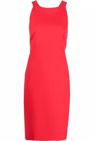 Moschino Criss-cross strap sleeveless dress