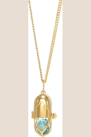 CAPSULE ELEVEN Aquamarina statement-pendant necklace