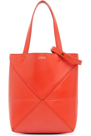 Loewe 2023 Mini Leather Puzzle Fold Tote satchel