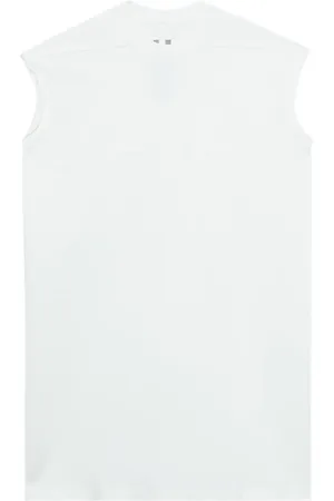 Rick Owens Splintered Tarp cotton tank top