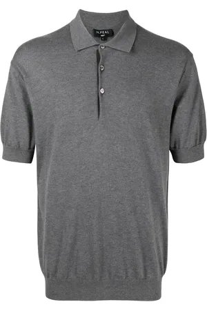 N.PEAL Melange short-sleeved polo shirt