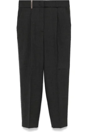 PESERICO SIGN Bead-detail trousers