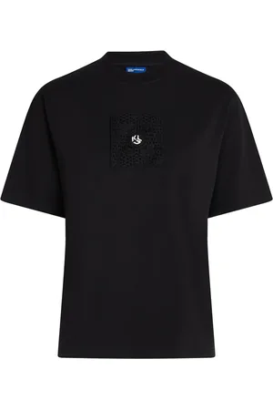Karl Lagerfeld Logo-embroidered T-shirt