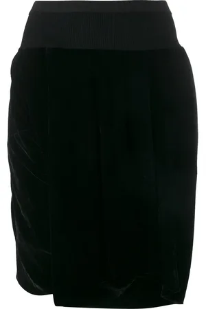 Rick Owens Velvet knee shorts