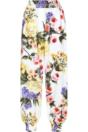 Dolce & Gabbana Floral-print cotton track pants