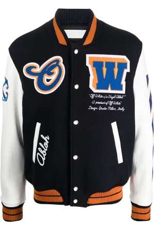 OFF-WHITE Varsity patch bomber jacket