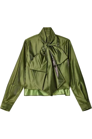 NOIR KEI NINOMIYA Bow-detail long-sleeve shirt