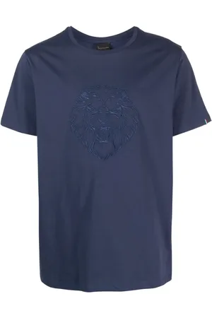 BILLIONAIRE Lion-embroidered cotton T-shirt