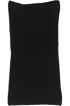 LISKA Ribbed-knit cashmere scarf