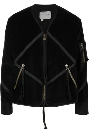GREG LAUREN Velvet patchwork jacket
