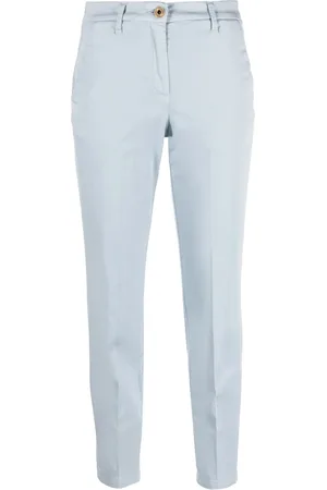 Jacob Cohen Logo-embroidered cropped trousers
