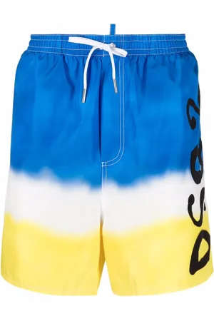 Dsquared2 Spray-paint print swim shorts