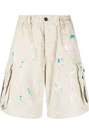 Dsquared2 Paint splatter cargo shorts