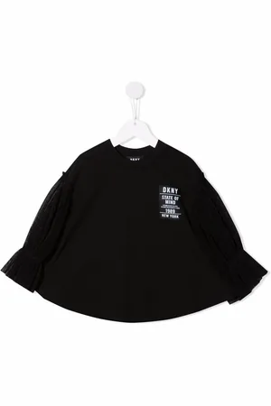 DKNY Tulle-sleeved jumper