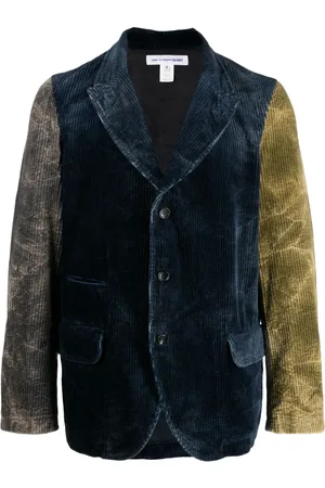 Comme des Garçons Bleached-effect corduroy blazer