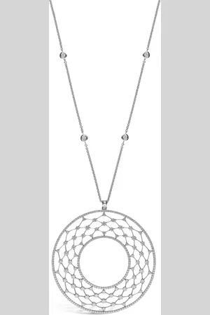 Leo Pizzo 18kt white gold diamond Merletti necklace