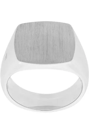 TOM WOOD Cushion Satin signet ring