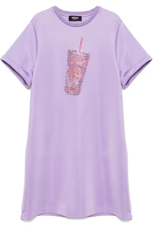 VERSACE Pirple short sleeves dress