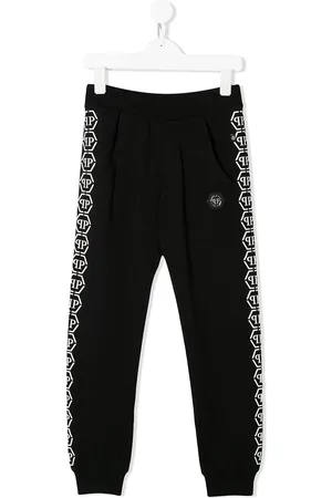 Philipp Plein Logo tape track trousers
