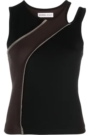 Kernemilk Hole fine-knit tank top