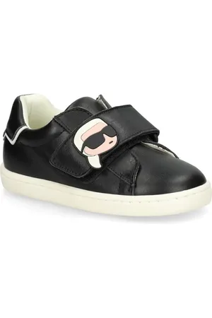 Karl Lagerfeld 3D-motif leather sneakers