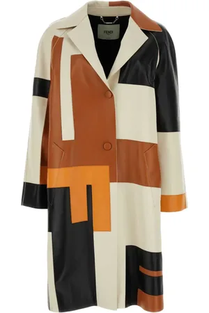 Fendi Geometric-print overcoat