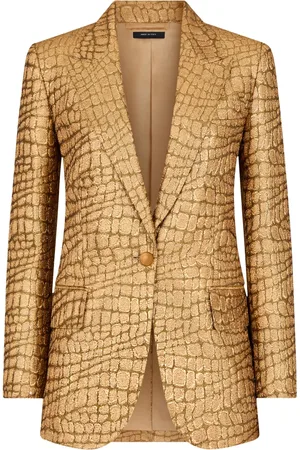 Tom Ford Wallis croc-jacquard blazer