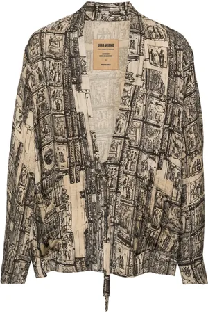 UMA WANG Jester abstract-pattern jacket