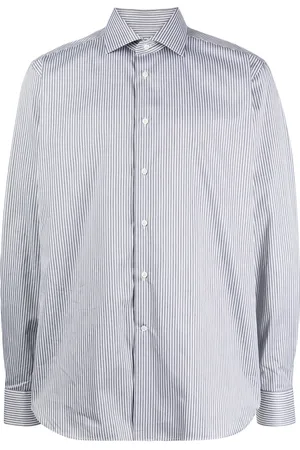 corneliani Striped cotton shirt