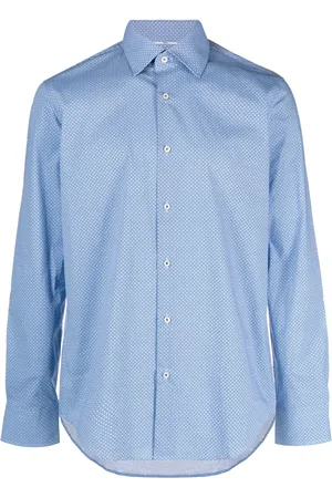 HUGO BOSS Graphic-print long-sleeve shirt