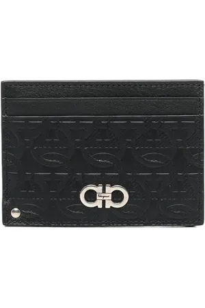 Salvatore Ferragamo Logo-debossed leather cardholder
