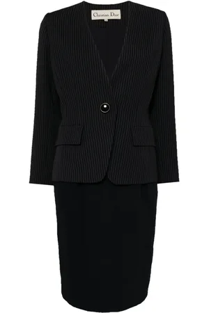 Dior Striped single-breasted jacket set
