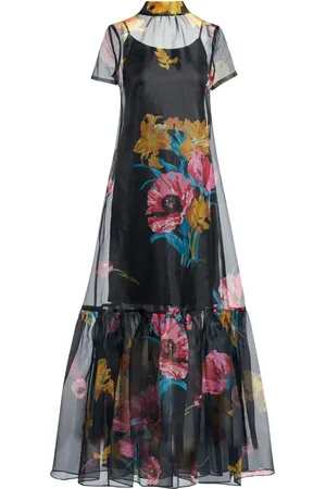 Staud Calluna floral-print semi-sheer maxi dress