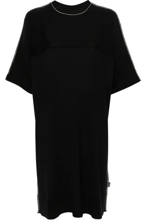 Maison Margiela Logo-tag short-sleeve dress
